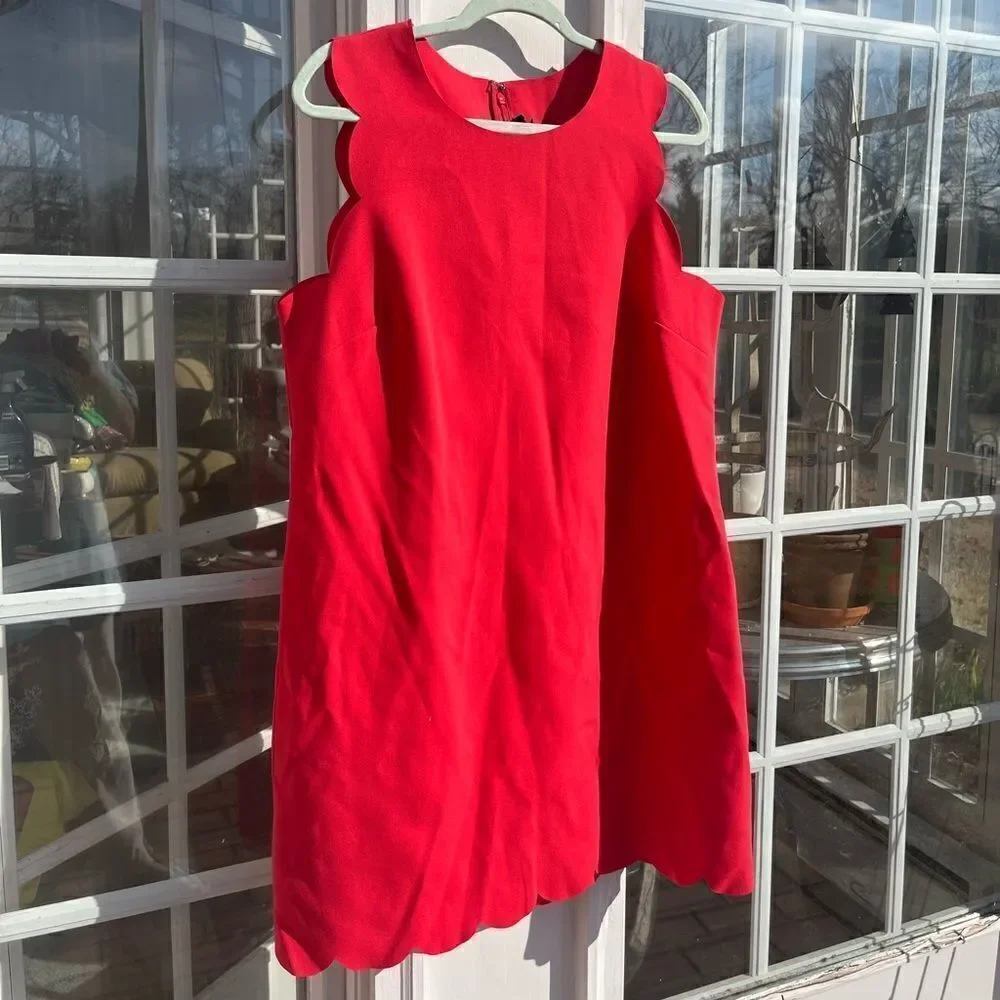 J Crew Scalloped Shift Dress NWT